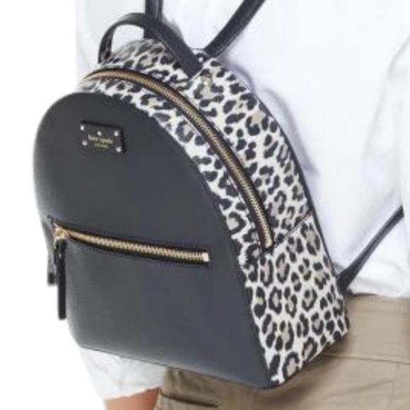 kate spade Handbags - Kate Spade Sammi Leapord Backpack Leather